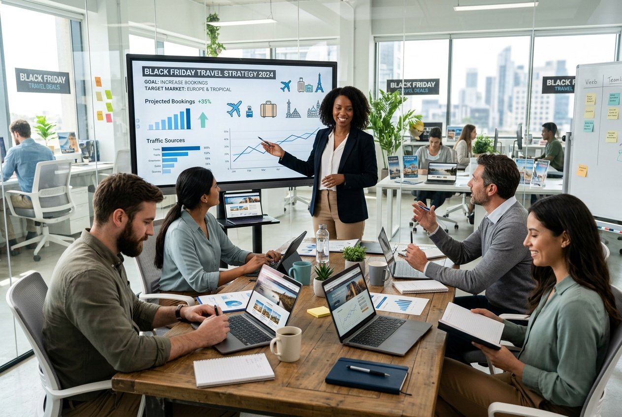 Lav en plan med dit webbureau så dit rejsebureau sælger flere rejser op til Black Friday